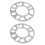 2Stk. Abstandshalter Für Auto Silber 15,2x15,2x0,39in 3