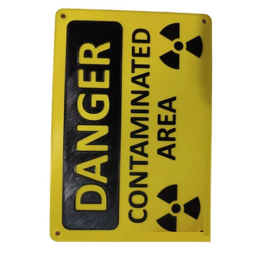 Fara Kontaminerat OmråDe KäRnstråLningsskylt / Danger - Nyhetsskylt