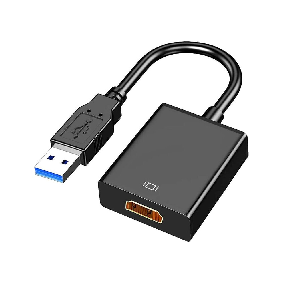 Multi-Functional Convenient Hd 1080P Audio/Video Computer Driver Usb To -Compatible Converter, Black 4711114155994