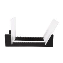Vinyl Platten Lagerung - Vinyl LP Platten Regal 13,7 Zoll Lang - Vinyl Platten Halter (Schwarz)