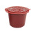 20 Pcs Reusable Refillable Coffee Capsule Filters for  with Spoon Brush Kitchen Accessories Coffee Filter Red 3