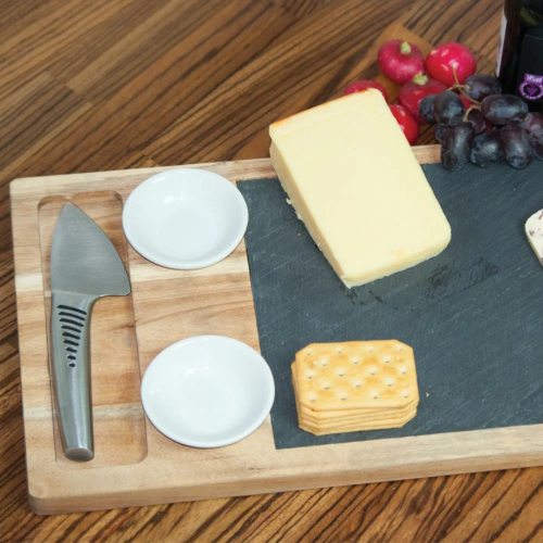 High-quality Slate Cheese Board & Cheese Knife Set 1