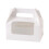White Window Cake Box, Transparent PET, Used for Cake Rolls, Baking and Snacks, Portable Packaging. 1