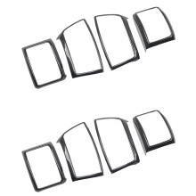 8X Carbon Fiber Central Control Dashboard Air Outlet Vent Frame Trim for Ranger / Everest 2015-2021 Accessories