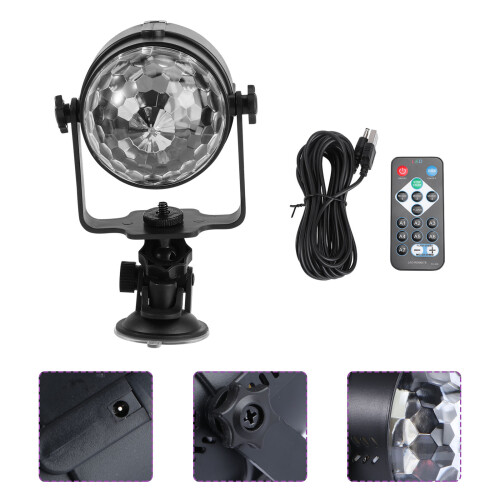 Lampe Ball Light Noir LED Pour Club Durable Sûr 1