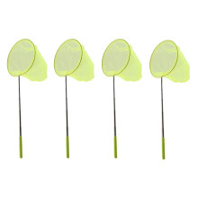 4X Aussen Fang Fang Schmetterlings Netz Netz Tasche Edelstahl Teleskop Netz Werkzeug Aussen Teleskop Tragbare Fang Fang Netz Gelb