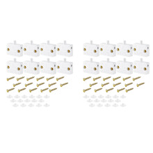 Interruttore per Lampada Da 16 Pezzi Interruttore Automatico per Porta Interruttore di Contatto per Armadio Applicabile Un 12V 24V 110V (Bianca)