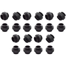 20-Pack G1/4 Inch 5mm Male to Male Connector with Sealed O-Ring for PC Water Cooling Systems Extender Fitting