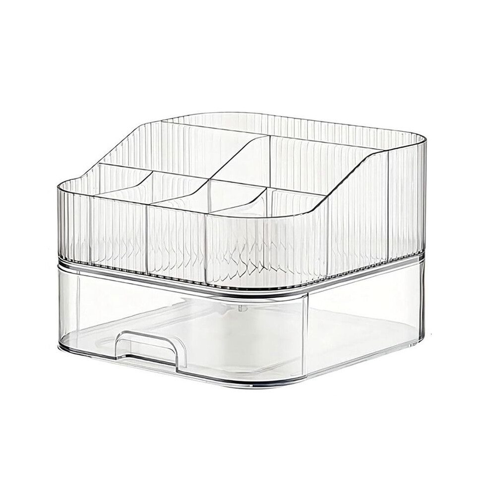 Makeup Organizer With Stackable Drawer Countertop Vanity Cosmetics Organizers For Skincare Perfumes Lotions Lipsticks A Tauoh