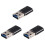 3X Aluminum  USB 3.0 Memory Card Reader Adapter for Micro- Card/TF Card Reader Adapter Pc Computer Laptop 1