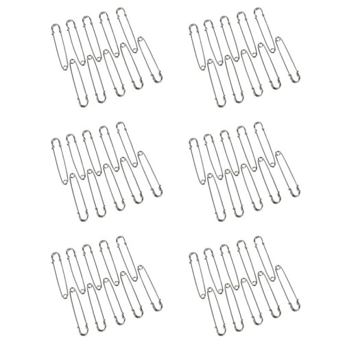 60 PCS 4 Inch Large Metal Safety Pin