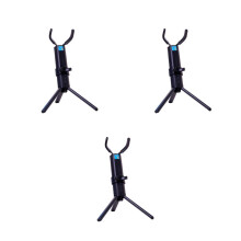 3X Portable Foldable Sax Holder Stand with Metal Leg Base Foldable for Alto Saxophone