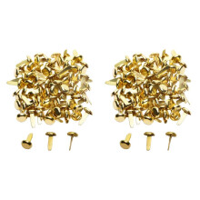 2pcs 1/2 Inch Brass Paper Fasteners, Paper Fasteners for Handicraft Projects, 8 x 14 mm (Gold)