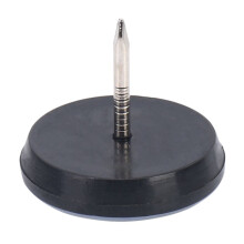 60Pcs 25mm Chair Gliders Furniture Sliders PTFE Easy Moving Pads Round with Nail Feet Protector for Hardwood Floor