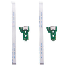2X USB Charging Port Board for JDS-055 Ps4 Controller with 12 Pin Flex Cable