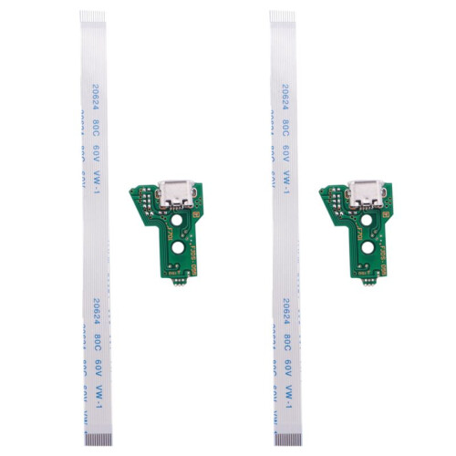 2X USB Charging Port Board for JDS-055 Ps4 Controller with 12 Pin Flex Cable 1