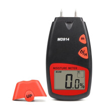 Testeur D'Humidité Numérique pour Bois, 4 Sondes, Papier, Testeur de Teneur en Eau, Mesure de 2 % à 70 % de la Teneur en Eau Du Bois et Du Bambou.