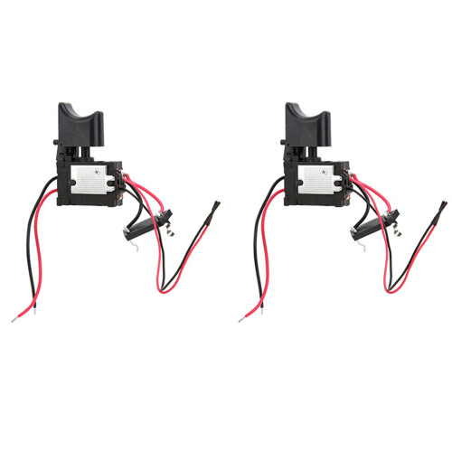 2X 7.2V- 24V Drill Speed Controller Drill  Lithium Battery Cordless Drill Speed Control Trigger  with Light