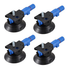 4X 3 Zoll Konkaver Vakuum Becher 75 mm Hoch Leistungs Hand Pumpen Saug Napf mit M6 Gewinde Bolzen