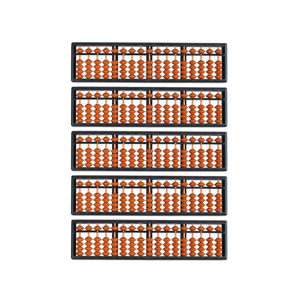 5X Plastic Abacus Arithmetic Abacus Kids Calculation Tool 17 Digits 6032212949147