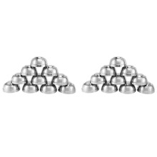 Stainless Steel Bowl,Stainless Steel Mixing Bowls 20 Pack Double Walled Insulated Metal Snack Nesting Bowl Set,4.7 Inch
