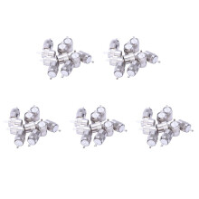 50Pcs Connector UHF Male PL259 Plug Solder RG8 RG213 LMR400 7D-FB Cable Silver