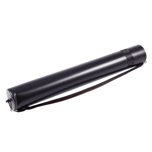 2X Black Plastic Drawing Picture Storage Tube Poster Scroll Holder 1