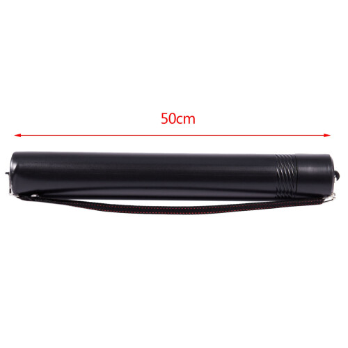 2X Black Plastic Drawing Picture Storage Tube Poster Scroll Holder 2