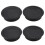 4 Pcs 50mm Diameter Desk Wire Cord Cable Grommets Hole Cover Black 1