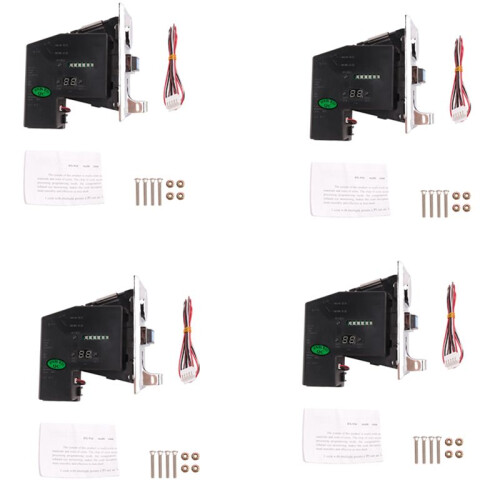 4X Multi Coin Acceptor Selector for Mechanism Vending Machine Mech Arcade Game