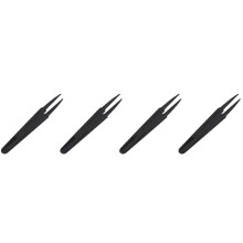 4X Schwarz Kunststoff Anti Statik Pinzette Reparatur Werkzeug
