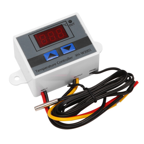 2X 220V Digital LED Temperature Controller 10A Thermostat Control with  Digital Display Incubation Controller 1