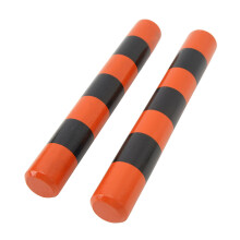 1 Pair Wooden Rhythm Sticks, Yellow Stripe