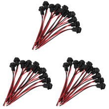 30X T10 W5W 168 194 Portalámparas Portalámparas Base de Cristal Portalámparas DIY, Negro