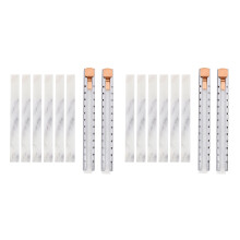 4 Speckstein Halter mit 12 Flachen Set / Mark Weiß Klare und Entfernbare Markierungen Auf Speckqualität Speckstein Stiften Zum Schweißen