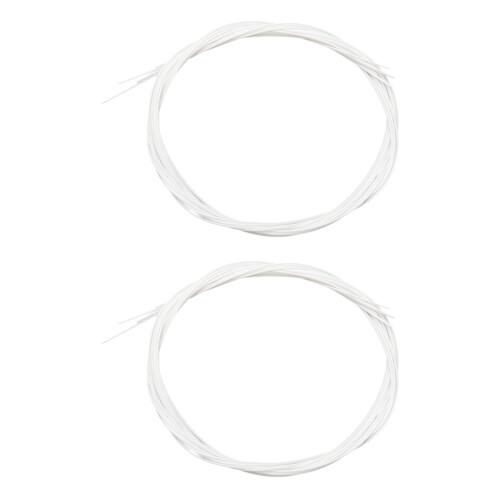 8Pcs/Set White Durable Nylon Ukulele Strings Replacement Part for 21 Inch 23 Inch 26 Inch Stringed Instrument