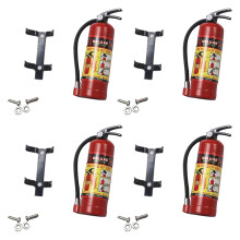 4X RC Decoration Metal Fire Extinguisher for 1/10 RC Crawler Axial SCX10 90046 TRX4 D90,Red
