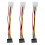 3X -Strom Buchse auf -Stecker-Adapter-Konverter-Kabel, 6-Zoll 2
