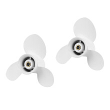 2X Hélice 9 1 / 4X11 pour Moteurs Hors-Bord  9.9  F9.9 15HP F15C F15 F20 Cannelure en Aluminium à 8 Dents RH 63V-45943-00-EL