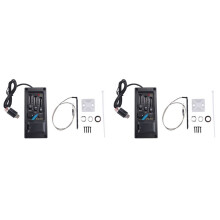 2X EQ-505 Guitar Saddle Pickup 3 Bands EQ Equalizer Left Hand Acoustic Guitar Preamp System Equalizer Piezo