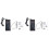 2X EQ-505 Guitar Saddle Pickup 3 Bands EQ Equalizer Left Hand Acoustic Guitar Preamp System Equalizer Piezo 1