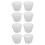 4X Plastic 120Ml Electric Cooker Rice Measuring Cup 2Pcs Clear White 1