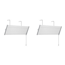 2X Aluminum Louvers Air Conditioning Windshield Anti-Direct Blowing Air Deflector Household Air Conditioning Baffle