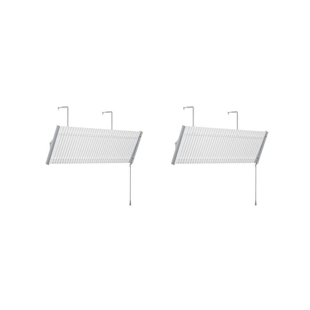 2X Aluminum Louvers Air Conditioning Windshield Anti-Direct Blowing Air Deflector Household Air Conditioning Baffle 4711707678381