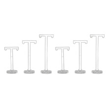 6Pcs Acryl T-Form Ohrring Display Ohrringhalter Ohrring Stand Schmuck Organizer Ohrring Schmuck Showing