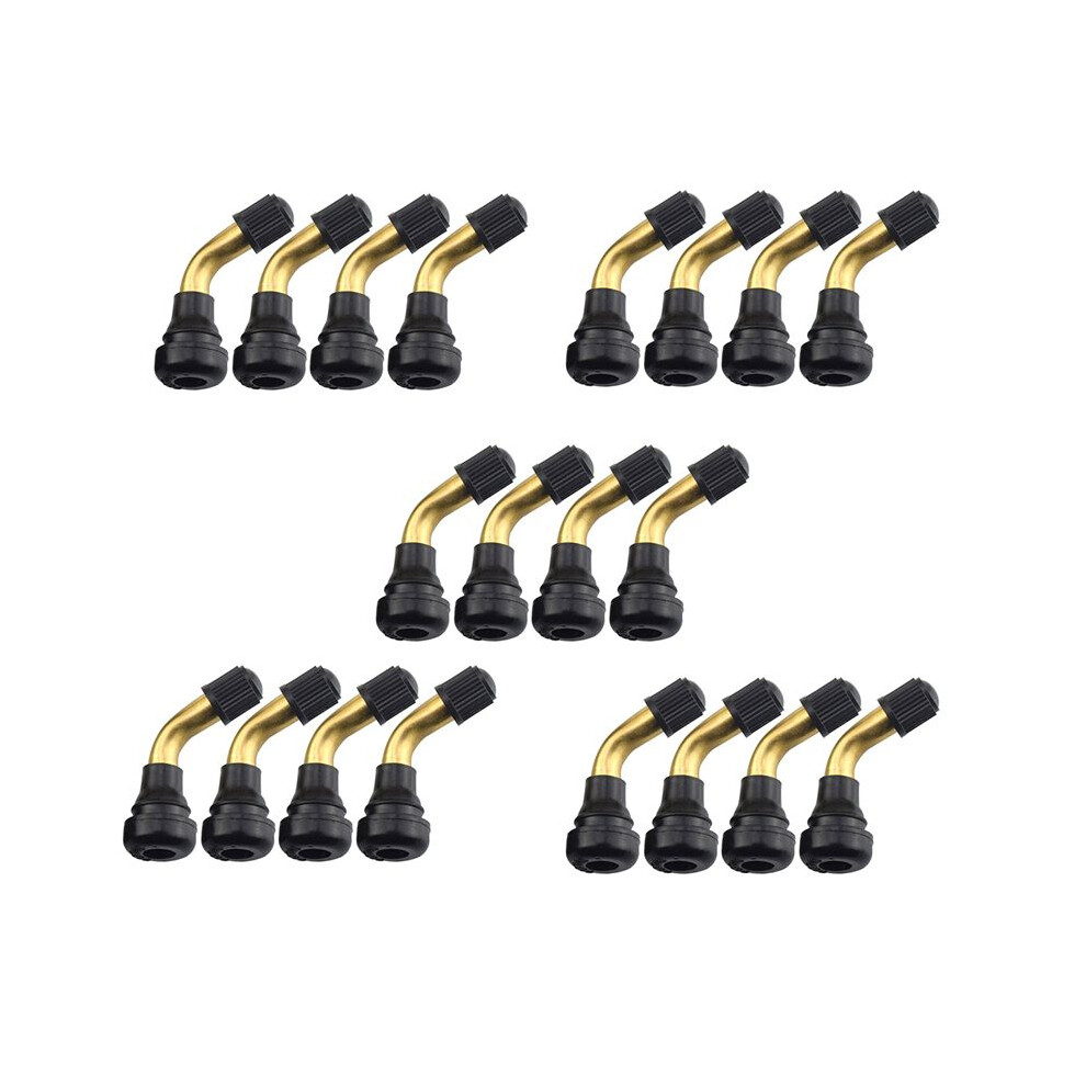20Pcs Tyre Valves Stem Right Angle Snap-In Rubber 90 Degree Brass For Electric Scooter And M365 Electric Scooter 6031923437721
