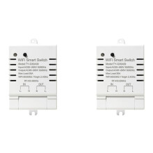 2X Tuya WiFi DIY Timer AC 85-265V WiFi Wireless Controller 30A Power Monitor Kwh for Alexa Home