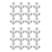 24x 4Way 1/2 in Tee PVC Fitting Elbow - Build Heavy Duty PVC Furniture - PVC Half Inch Elbow Fittings