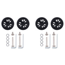 2 set 50mm X15Mm Luggage Wheels Replacement Wear Resistant PU Caster Suitcase Replacement Wheels Luggage Wheels