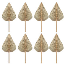 8Pcs Dried Leaves Dried Fans Bohemian Dried Spears Artificial Plants Leaves Tropical Leaves